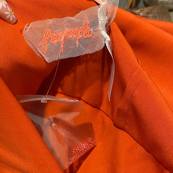 Free people Tatiana red beaded swing dress size 4 - Picture 3 of 17